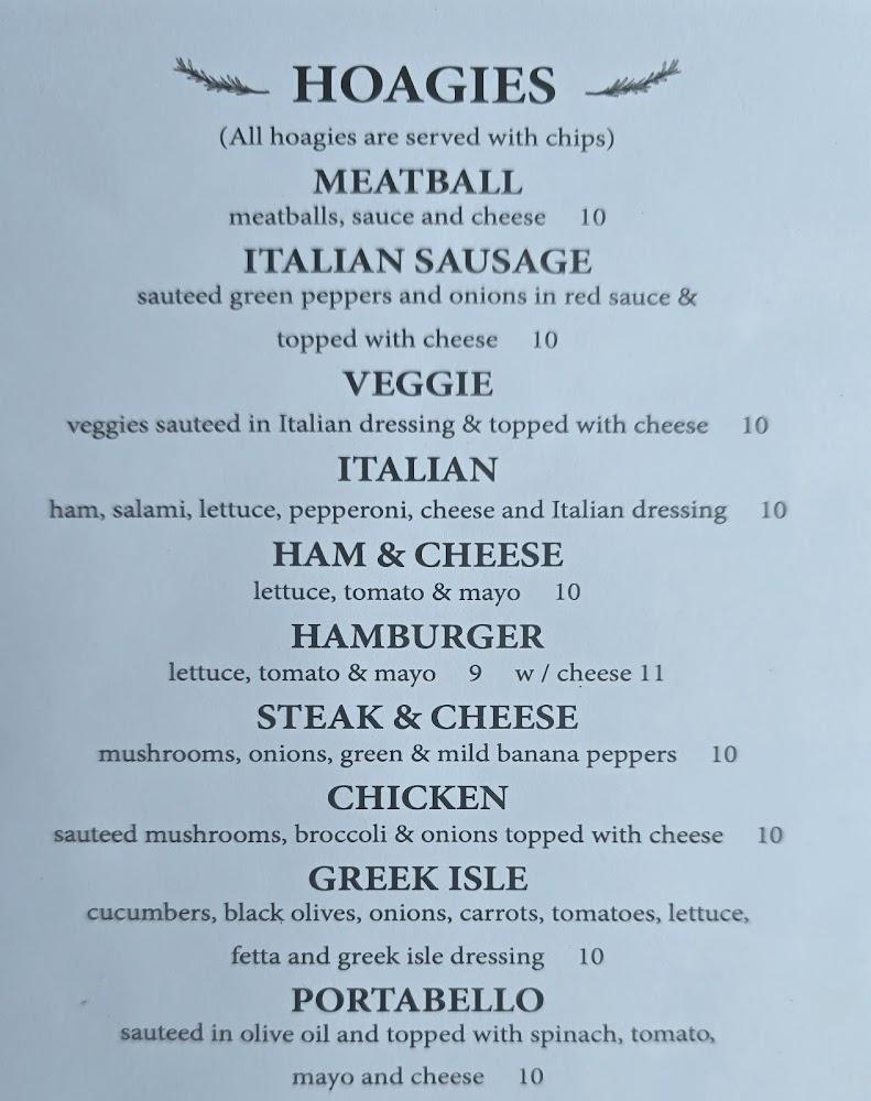 Sirianni's Cafe Menu image 3